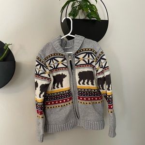 Hanna Andersson Full Zip Sweater Size 7-8